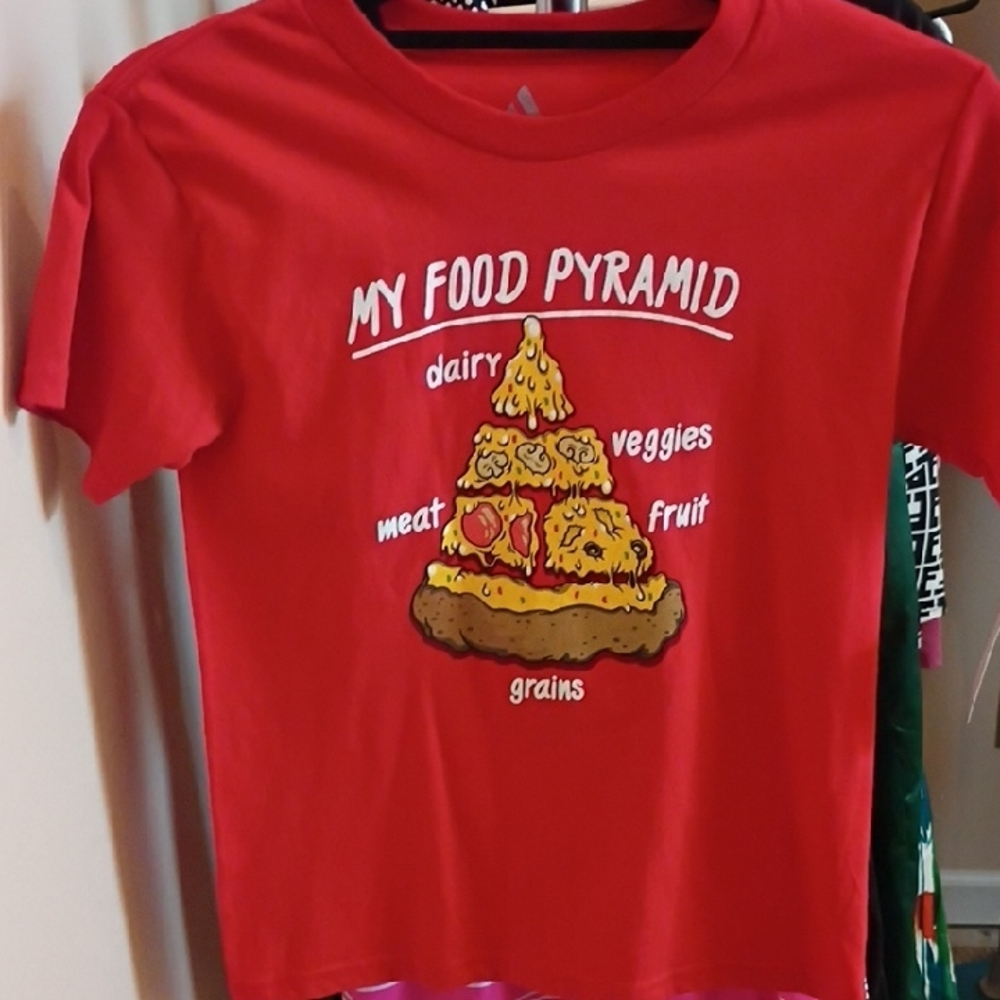 jcpenney Red Graphic Tee Short Sleeve